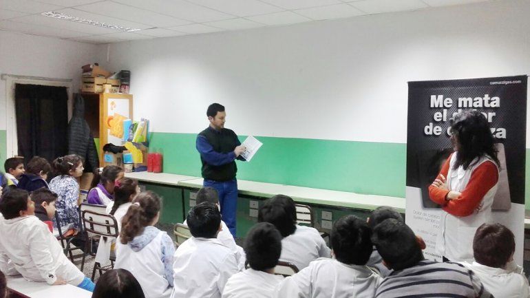 La semana pasada la campaña A prender el gas pasó por la Escuela 283.