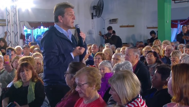 Sergio Massa anunció un nuevo refuerzo de $45 mil para los jubilados