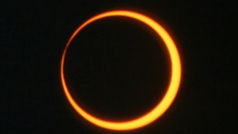 El eclipse de sol del 2 de octubre será parcial y y el típico anillo de fuego podrá observarse completo sólo desde Santa Cruz.