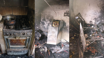 El incendio se desató anoche en una vivienda de Ferri.&nbsp;