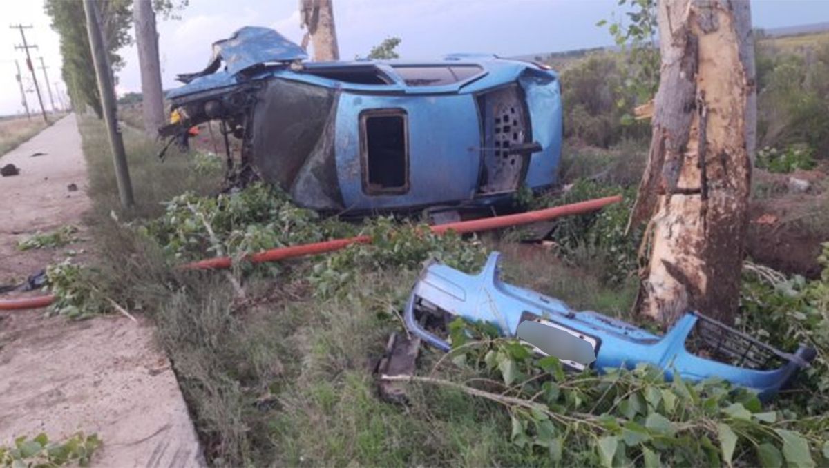 Catriel: espectacular accidente de tránsito dejó como saldo un herido