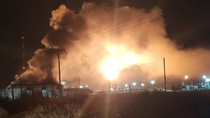 El incendio podía verse a varios kilómetros de distancia. Foto: Gentileza Centenario Digital