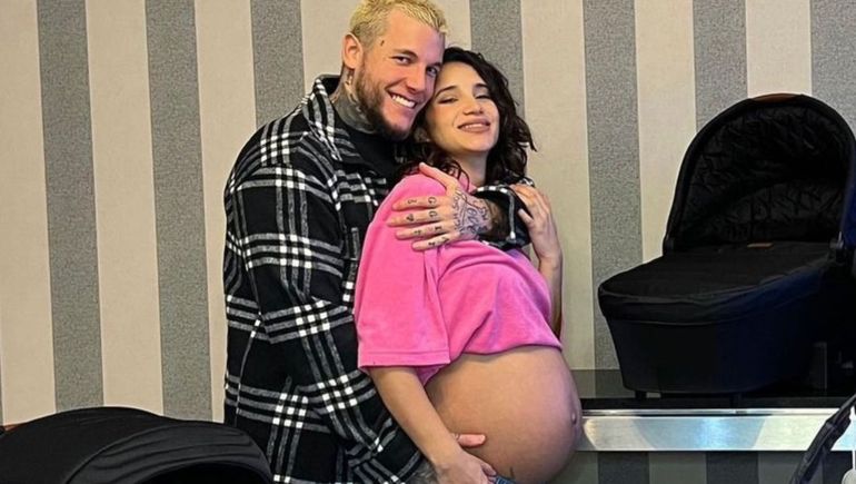Alex Caniggia y Melody Luz fueron padres por primera vez.