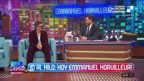 En el living de Noche al Dente, Emmanuel Horvilleur recordó una curiosa anécdota con Marcelo Tinelli.