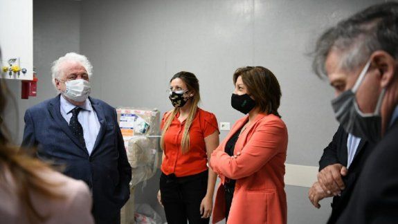 Arabela y Ginés recorrieron el nuevo hospital de Catriel
