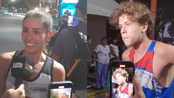 Malena y Bautista, los jóvenes que ganaron la prueba familiar de los 4km.