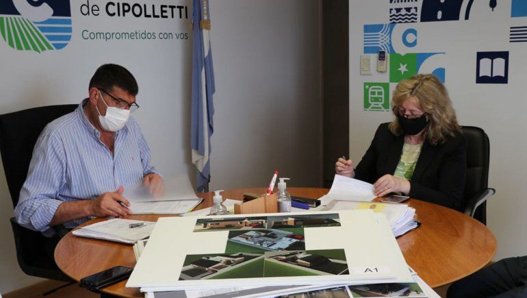 Firmaron convenio entre el Municipio local y el Colegio de Arquitectos