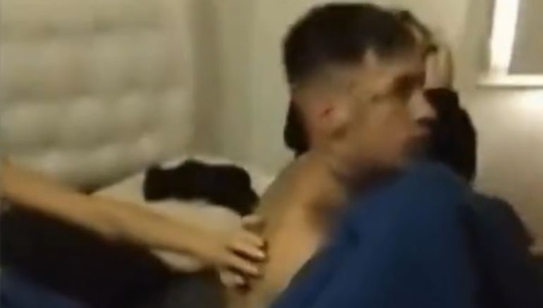 El momento cuando fue detenido L-Gante