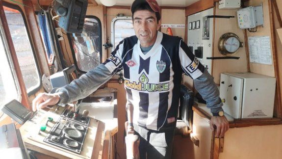 El capitán hincha de Cipo que navega los mares del sur