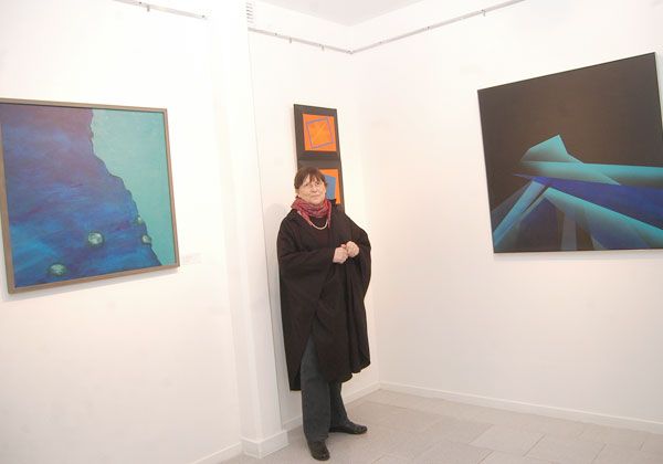 Erazún mostró su trabajo artístico
