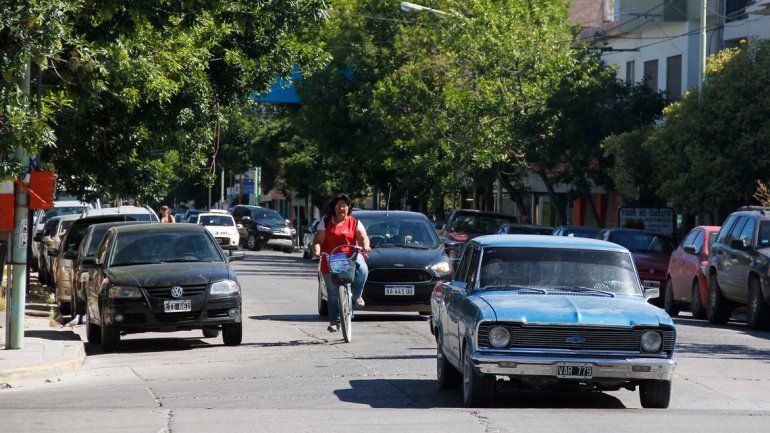 La automovilista fue sorprendida en el cruce de Alem y Brentana.