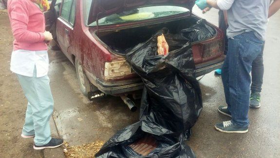 Policía del barrio La Paz decomisó ayer 370 kilos de carne ilegal