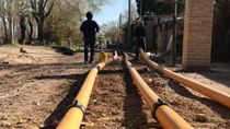 Una nueva obra de gas en Cipolletti del programa provincial.