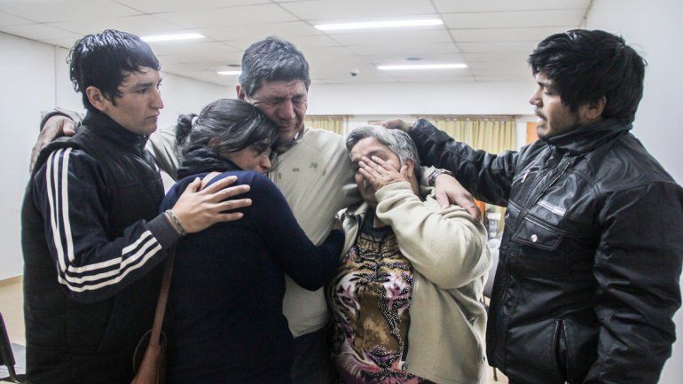 Los familiares de Martínez Parra se emocionaron al escuchar el fallo. Carrasco