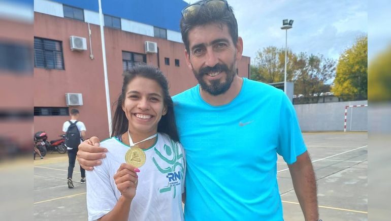 Martina Escudero logró otro campeonato nacional de atletismo