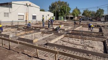 cinco saltos: comenzo la etapa final de la obra del hospital