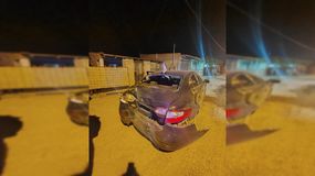 Un joven de Allen protagonizó un choque contra un nicho de gas y se dio a la fuga.