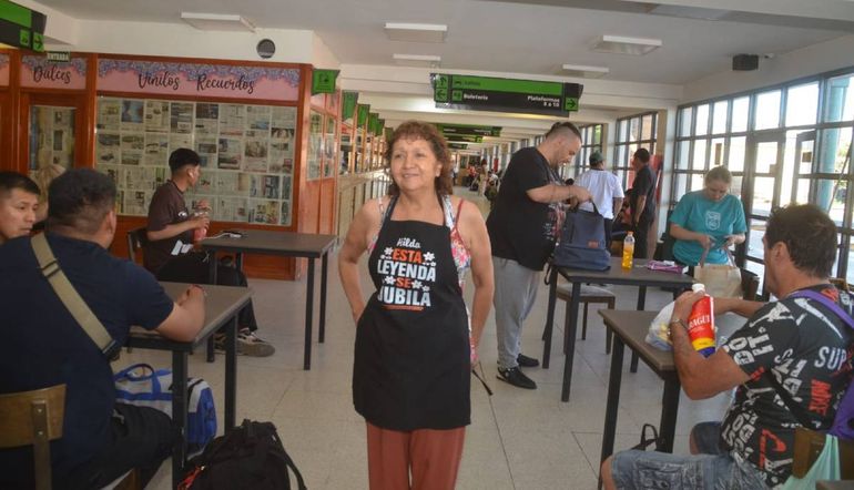 Hilda, la histórica trabajadora de la Terminal.
