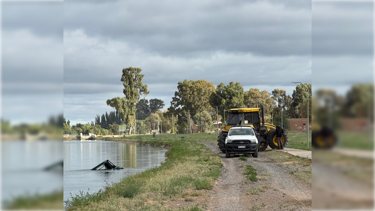 El incidente se registró esta mañana frente al Parque Industrial. Foto: Gentileza (Radio Seny).