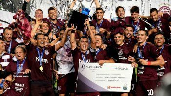 lanus, un super campeon a lo grande