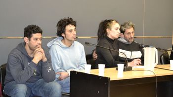La audiencia por el robo del edificio se realizó este miércoles y los cuatro imputados estuvieron presentes.