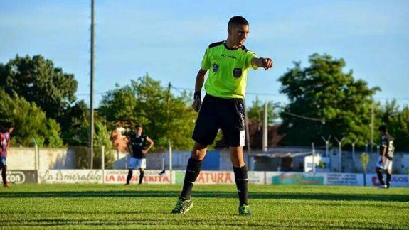 Germán Macchi, uno de los colegiados agredidos en la cancha del Albo.&nbsp;