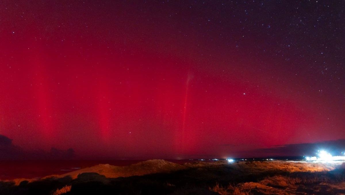 “Fue algo impresionante. Quedé asombrado, expresó Denis Martínez acerca de su experiencia con las auroras australes que se registraron en Las Grutas.