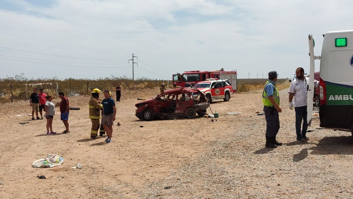 Murió una mujer en un triple choque cerca de Arroyito
