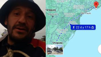 ¡locura! el hincha de boca que se fue caminando a rio de janeiro para la final