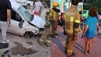 brutal accidente en el ingreso a la isla jordan