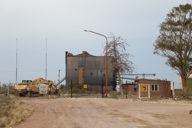 El parque Industrial de la vieja mina en Punta Colorada