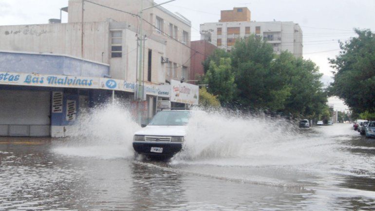 El 1º de enero se inundó gran parte de la ciudad por un gran chaparrón.
