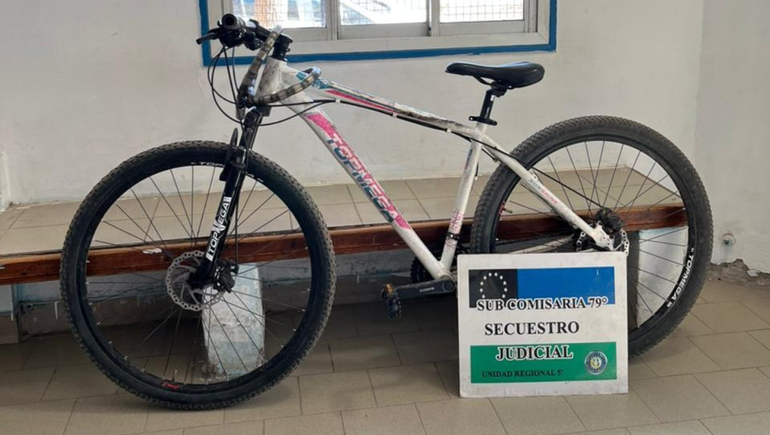 La sub comisaría 79 secuestró y luego restituyó a su propietaria, la bicicleta sustraída por el delincuente.
