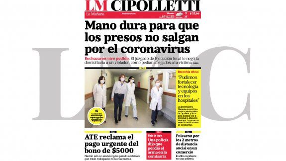 la edicion impresa de lm cipolletti de hoy