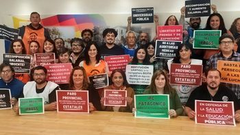 El reclamo fue presentado en coordinación de los sindicatos de Río Negro. Foto: Gentileza.