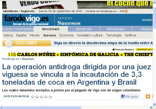 Causa Manzanas blancas: Detenidos en España