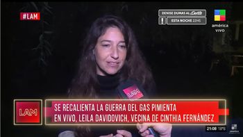 hablo la vecina de cinthia fernandez y esta la tildo de cholula