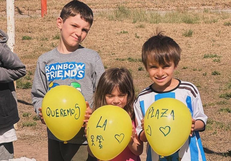 Los niños con un mensaje claro: 