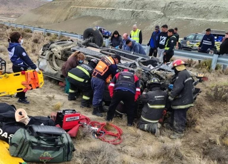El accidente fatal ocurrió en un sector cercano al Cañadón Minerales. Foto: Gentileza (La Opinión Austral).