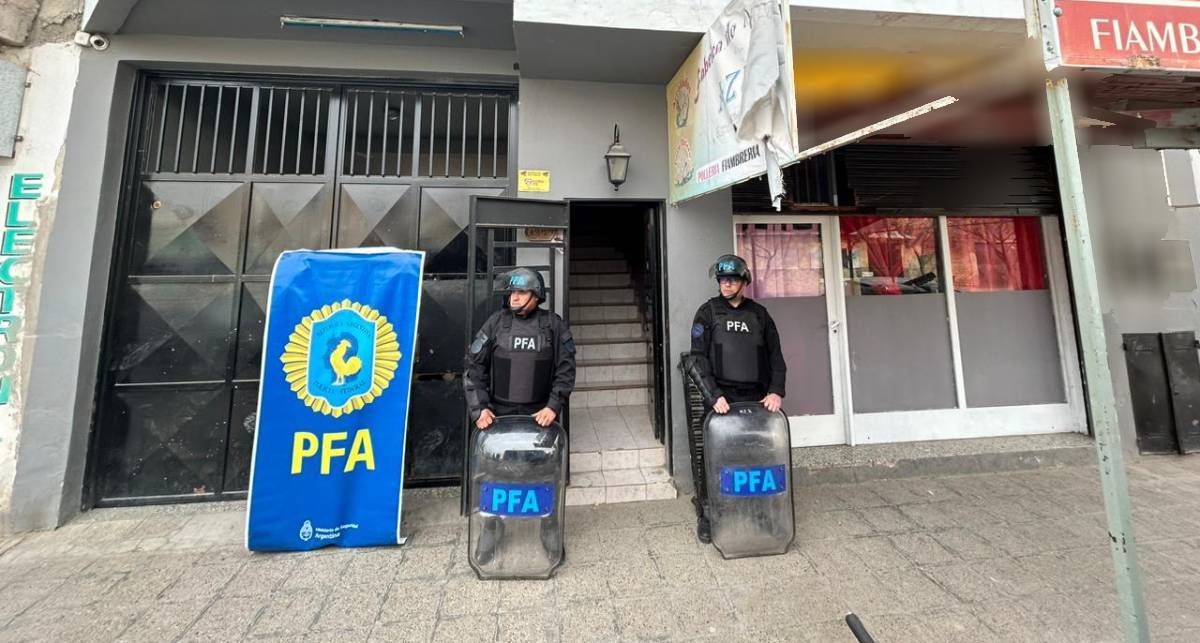 La Policía Federal realizó dos allanamientos en Cipolletti. Foto: gentileza.