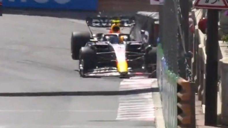 Checo Pérez sufrió un terrible choque en Mónaco.