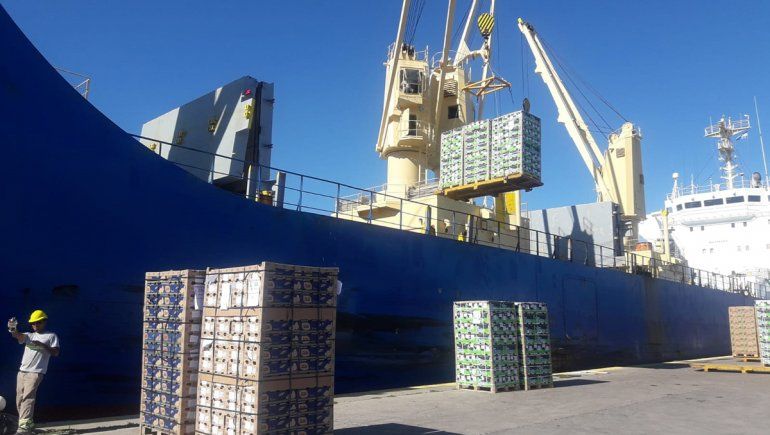Fruta de Río Negro a Rusia: zarpó el primer barco de la temporada