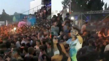enorme fiesta al aire libre pone en duda la prohibicion del municipio