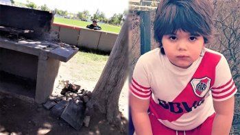 un nene estuvo 4 dias en coma tras caerle una parrilla de cemento sobre la cabeza