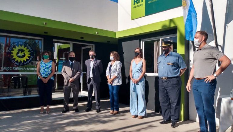 Inauguraron la central de monitoreo y vigilancia de Fernández Oro 