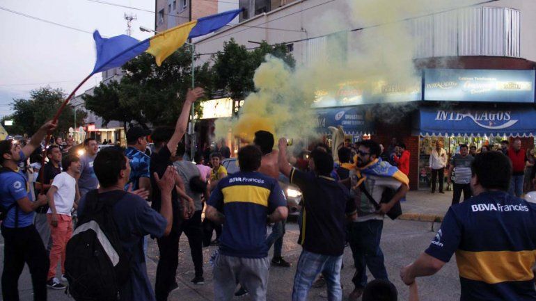 Los bosteros festejaron el triunfo en el centro cipoleño