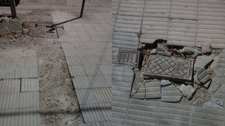 Una mujer se cayó por una obra no terminada de ARSA