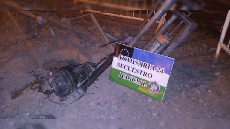 Herramientas de un ladrón para el Gabinete de Criminalística