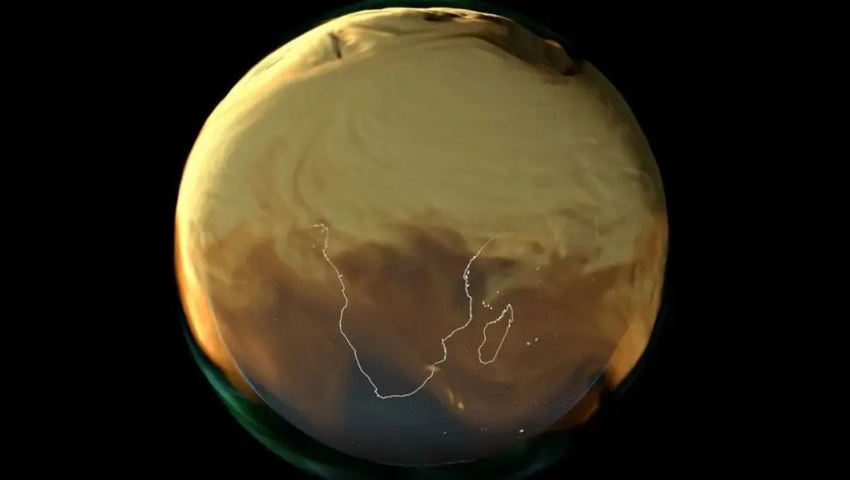 Al horno: mapa muestra las emisiones de carbono en un año