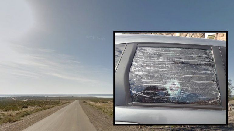 Volvía del lago Pellegrini en auto y le rompieron el vidrio de un piedrazo para robarle
